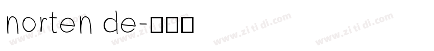 norten de字体转换